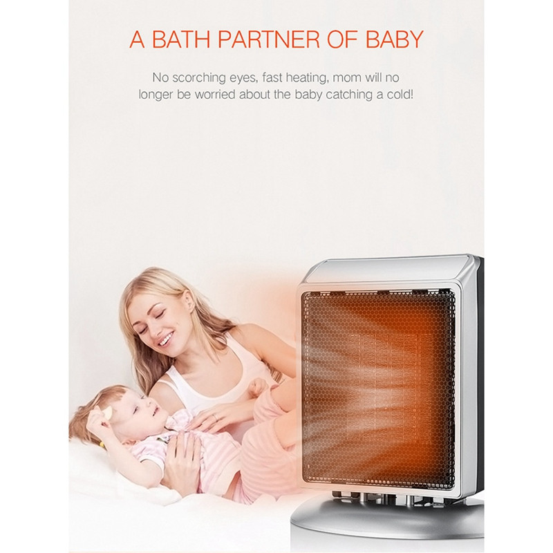 900 W Greitas Šildymas Žiemos Šildymas Šildiklis Nešiojamas elektrinis šildytuvas Namų biurui EU Kištukas B