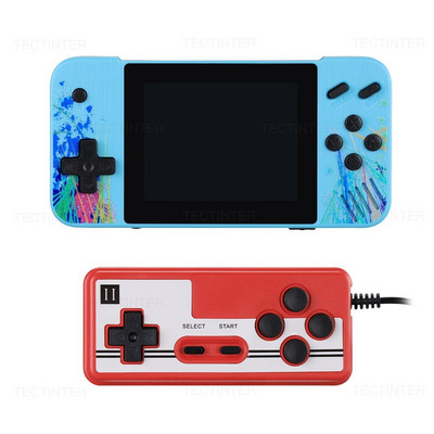 Nešiojama retro mini vaizdo žaidimų konsolė 3,5 colio LCD ekranas, 8 bitų AV išvestis delninis žaidimų grotuvas Integruotas 800 žaidimų vaikams Dovana