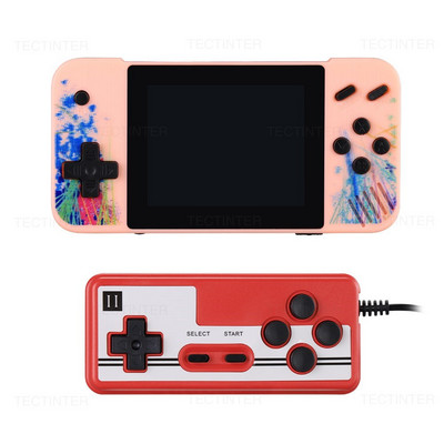 Nešiojama retro mini vaizdo žaidimų konsolė 3,5 colio LCD ekranas, 8 bitų AV išvestis delninis žaidimų grotuvas Integruotas 800 žaidimų vaikams Dovana