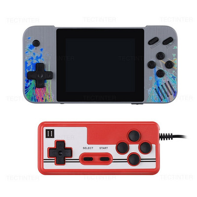 Nešiojama retro mini vaizdo žaidimų konsolė 3,5 colio LCD ekranas, 8 bitų AV išvestis delninis žaidimų grotuvas Integruotas 800 žaidimų vaikams Dovana