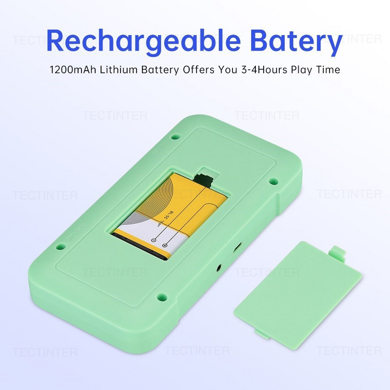 Nešiojama retro mini vaizdo žaidimų konsolė 3,5 colio LCD ekranas, 8 bitų AV išvestis delninis žaidimų grotuvas Integruotas 800 žaidimų vaikams Dovana