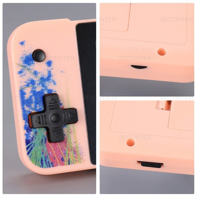 Nešiojama retro mini vaizdo žaidimų konsolė 3,5 colio LCD ekranas, 8 bitų AV išvestis delninis žaidimų grotuvas Integruotas 800 žaidimų vaikams Dovana