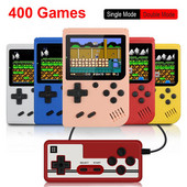 400-ühes minimängukonsool Retro-kaasaskantav mini-pihumäng, 3,0-tolline värviline LCD-mängija lastele, värviline videomängumängija Sisseehitatud 400 mängu