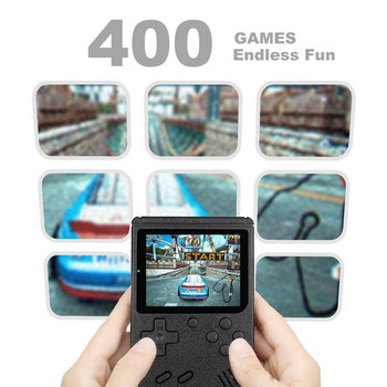 Μίνι κονσόλα παιχνιδιών 400 σε 1 Ρετρό φορητό μίνι παιχνίδι χειρός 3,0 ιντσών Έγχρωμο παιδικό πρόγραμμα αναπαραγωγής βιντεοπαιχνιδιών Ενσωματωμένο σε 400 παιχνίδια
