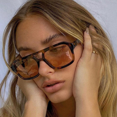Vintage kvadrātveida saulesbrilles sievietēm modes retro saulesbrilles sievietēm konfektes krāsas spogulis brilles Zīmols dizainers Oculos De Sol