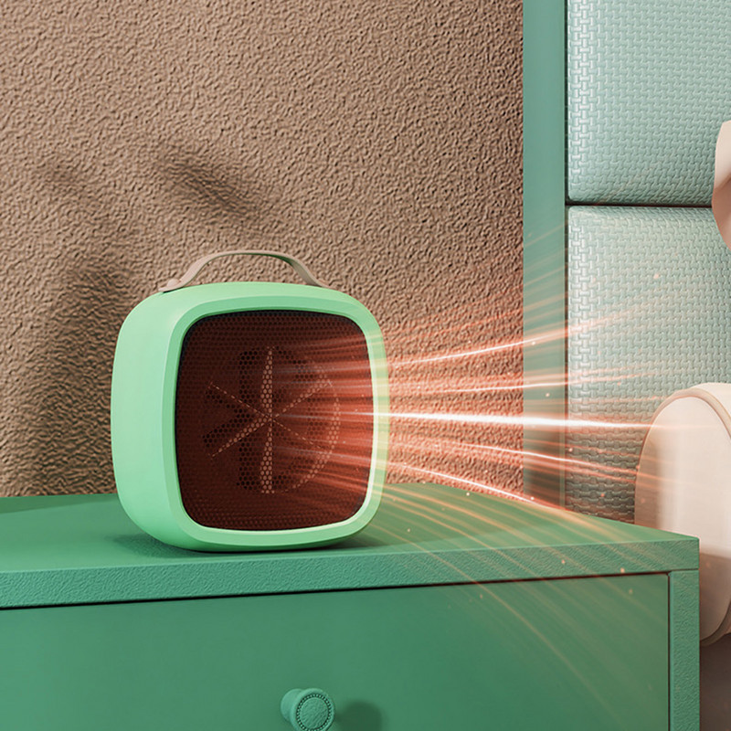500 W greito šildymo mažos erdvės šildytuvas, lengvas vidaus biuro buitinė technika, nešiojamas stalinis elektrinis šildytuvas