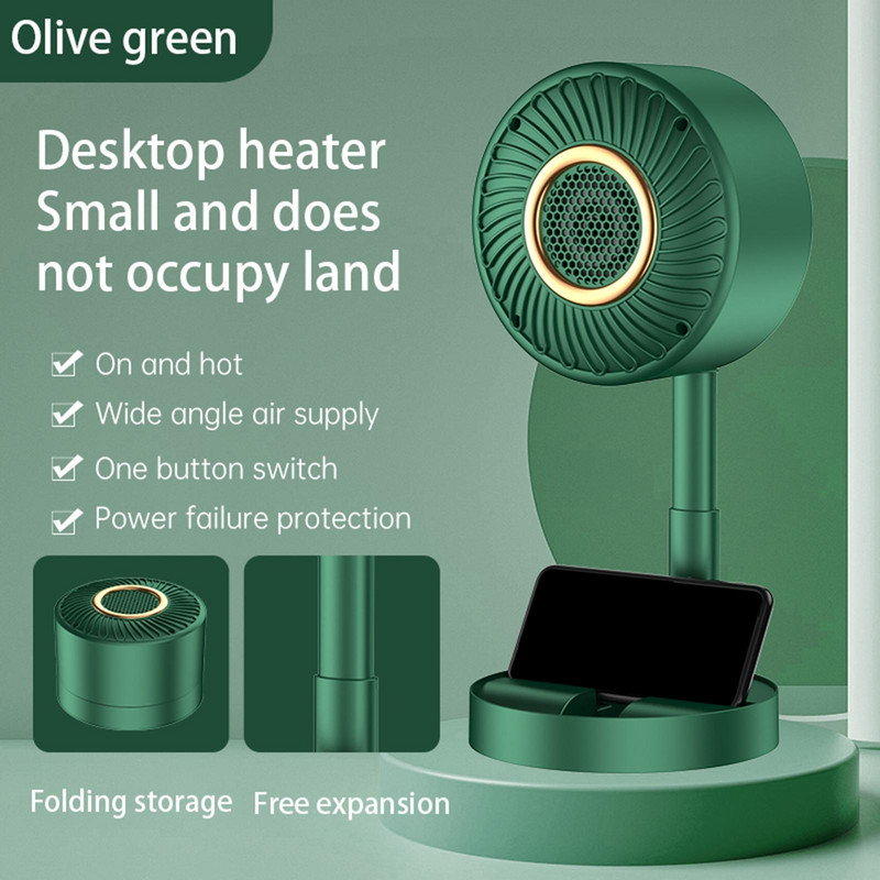 Nešiojamas elektrinis šildytuvas Sulankstomas žemo triukšmo tylus mažoje erdvėje