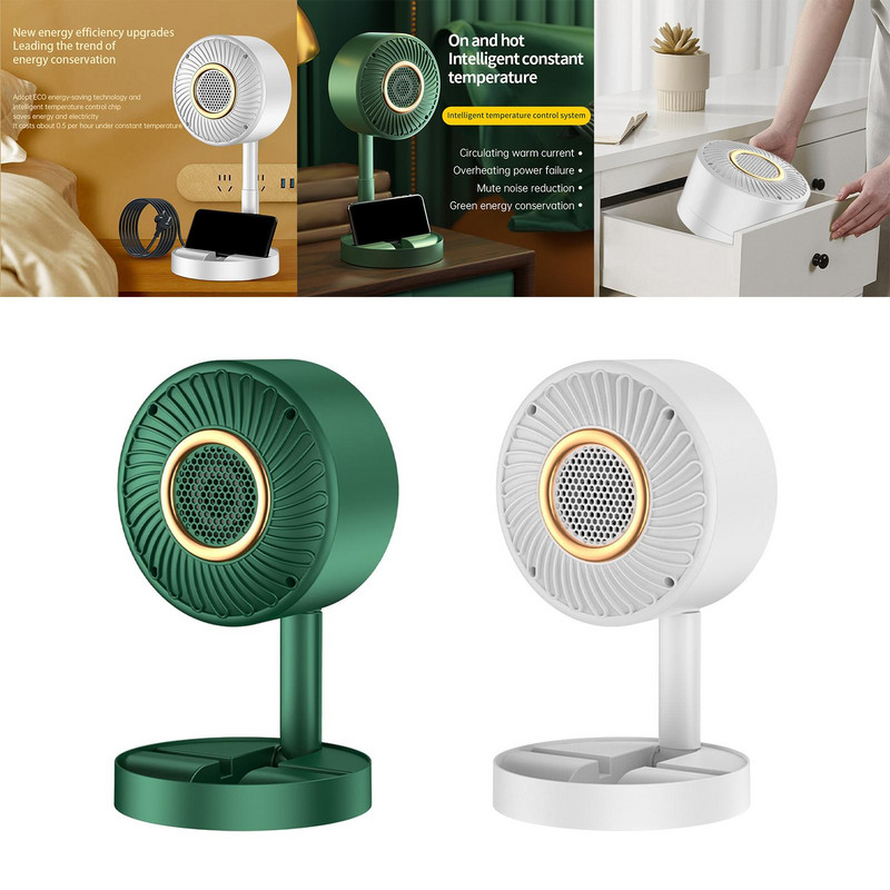 Nešiojamas elektrinis šildytuvas Sulankstomas žemo triukšmo tylus mažoje erdvėje