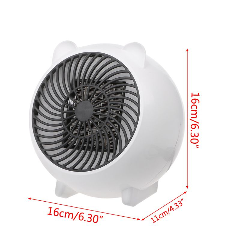 2023 m. Naujas 500 W nešiojamas stalinis ventiliatorius PTC keraminis šildymas šilto oro pūstuvas namų biuro šildytuvas žiemai