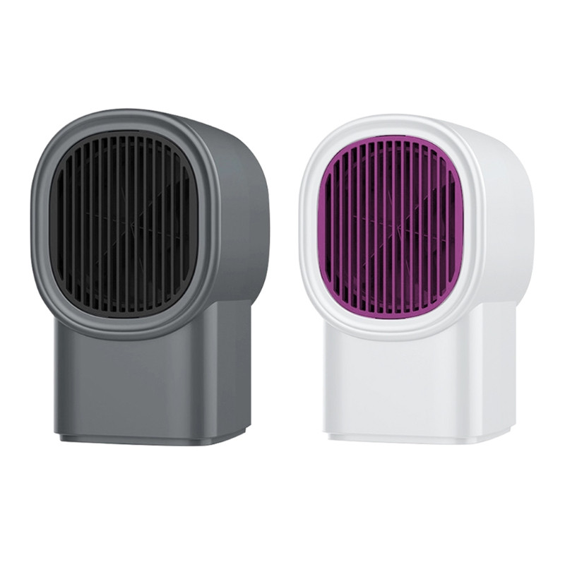 2023 m. naujas nešiojamasis Space Mini su PTC keramikiniu šildymo elementu, skirtas vidaus namų biurui 400 W balta/pilka