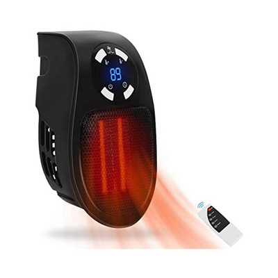 Geriausiai parduodamas nešiojamas elektrinis šildytuvas, prijungtas prie sieninio šildytuvo, galingo šilto pūstuvo nuotolinio šildytuvo EU kištukas