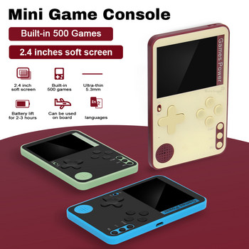 K10 Retro Κονσόλες βιντεοπαιχνιδιών Protable Classic Mini Handheld Gaming Console με ενσωματωμένο πρόγραμμα αναπαραγωγής τσέπης 500+ παιχνίδια Dropshipping