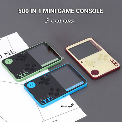 K10 Ретро конзоли за видеоигри Преносима класическа мини ръчна конзола за игри с вграден джобен плейър 500+ игри Дропшиппинг