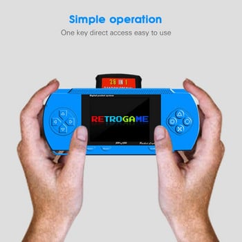 Mini 3.0 Inch Simole Operation High Definition PVP 3000 Handheld Portable 8 Bit Games Console Retro Megadrive DS Video Game