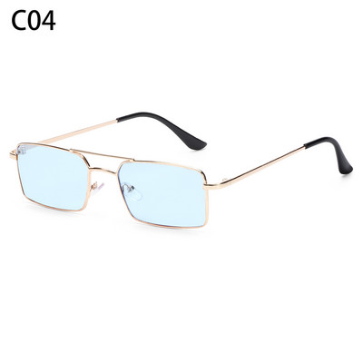 2023. aasta moodne ristküliku ääristeta päikeseprillid, ruudukujulised vintage-prillid, luksuslik disain unisex retroraamiga gradientprillid UV400 prillid