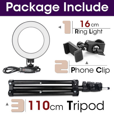 LED-rõngasvalgusti fotovalgusti statiiviga selfie-lamp telefonialuse hoidiku fotolambi ringvalgusti otsevideo voogesituseks