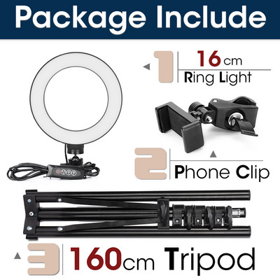 LED-rõngasvalgusti fotovalgusti statiiviga selfie-lamp telefonialuse hoidiku fotolambi ringvalgusti otsevideo voogesituseks
