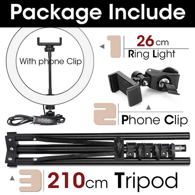 LED-rõngasvalgusti fotovalgusti statiiviga selfie-lamp telefonialuse hoidiku fotolambi ringvalgusti otsevideo voogesituseks