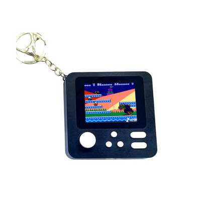 „Super Mini Handheld Nostalgic“ žaidimų konsolė Integruotas 268 Classic FC žaidimas, kurį galima naudoti kaip pakabinamas raktų pakabukas