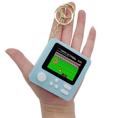 „Super Mini Handheld Nostalgic“ žaidimų konsolė Integruotas 268 Classic FC žaidimas, kurį galima naudoti kaip pakabinamas raktų pakabukas