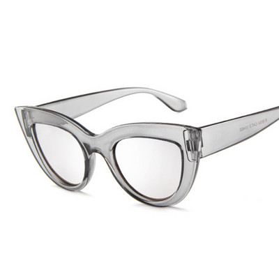 Vintage Cat Eye sunčane naočale Ženska retro marka Cateye sjenila Sunčane naočale Gradient Mirror Plastični okvir Dizajner Oculos De Sol
