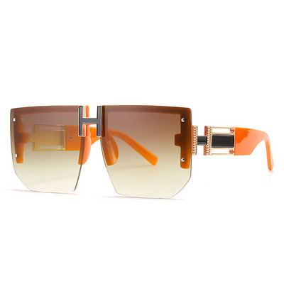 2023 Luksusbränd Disainer ääristeta ülisuured päikeseprillid Naiste Meeste Mood Vintage Square Lamedad päikeseprillid Varjud UV400