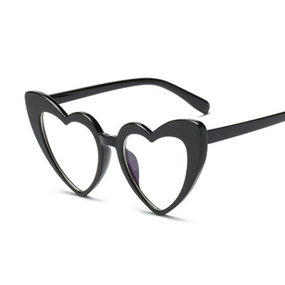 Love Heart Cat Eye Akiniai nuo saulės Moteriai Vintažinė Kalėdų Dovana Juoda Rožinė Raudona Širdelės formos Akiniai nuo Saulės Moteriai Uv400