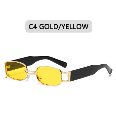 2023. aasta ruudukujulised päikeseprillid naiste luksusbrändi disainer Väikesed ristkülikukujulised päikeseprillid UV400 meeste mustade varjunditega retroprillid naistele