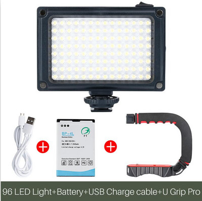 Ulanzi 96 DSLR LED-videovalgusti kaameral fotostuudio valgustus Hot Shoe LED videologi täitevalgusti nutitelefoni DSLR-peegelkaamera jaoks