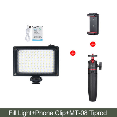 Ulanzi 96 DSLR LED-videovalgusti kaameral fotostuudio valgustus Hot Shoe LED videologi täitevalgusti nutitelefoni DSLR-peegelkaamera jaoks