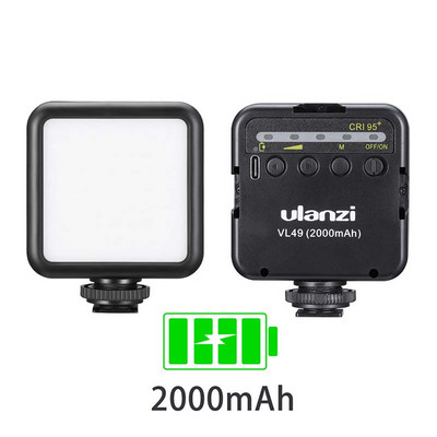 Ulanzi 96 DSLR LED-videovalgusti kaameral fotostuudio valgustus Hot Shoe LED videologi täitevalgusti nutitelefoni DSLR-peegelkaamera jaoks