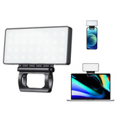 Mobiliojo telefono užpildymo apšvietimas LED vaizdo apšvietimas, nešiojamasis spaustukas, asmenukės apšvietimas, kompiuterio konferencijos apšvietimas, skirtas tiesioginės transliacijos makiažui