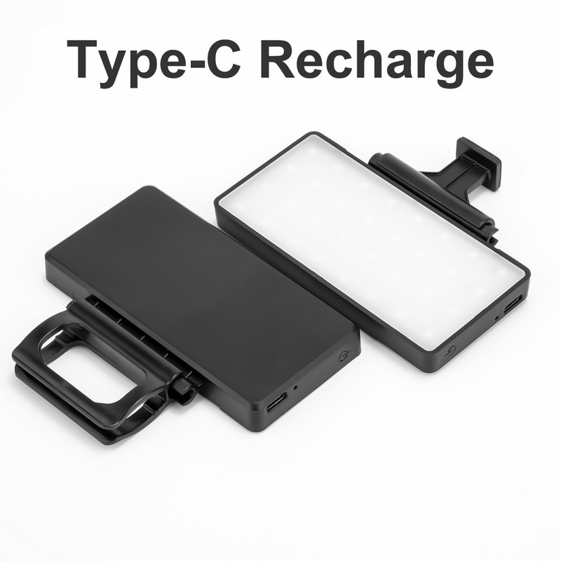 Mobiliojo telefono užpildymo apšvietimas LED vaizdo apšvietimas, nešiojamasis spaustukas, asmenukės apšvietimas, kompiuterio konferencijos apšvietimas, skirtas tiesioginės transliacijos makiažui