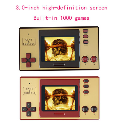 Mini Gb35 Nostalgic retro delninė žaidimų konsolė su įmontuotu 1000 8 bitų Nes Classic žaidimų projekciniu ekranu dvigubo mūšio žaidimas