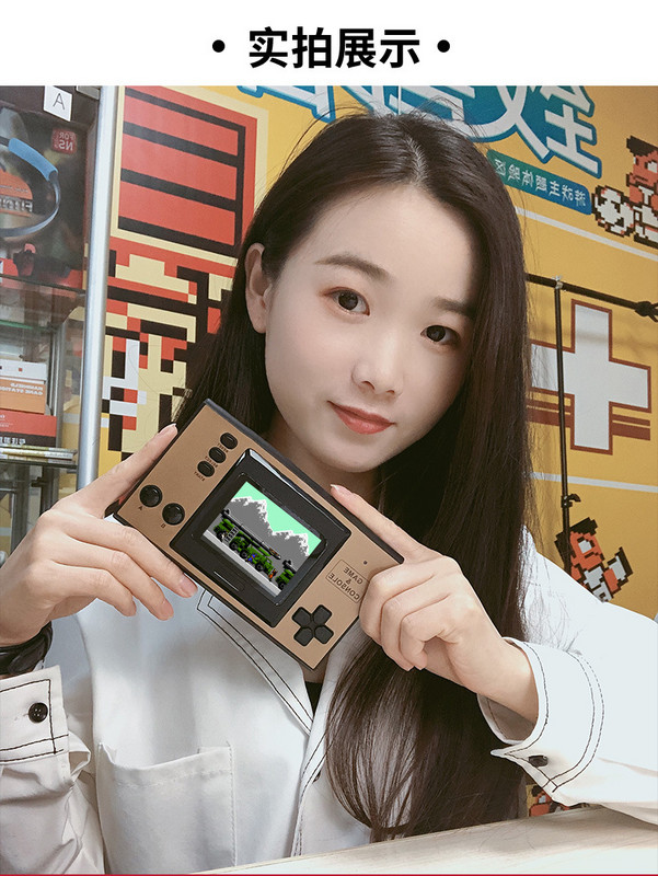 Mini Gb35 Nostalgic retro delninė žaidimų konsolė su įmontuotu 1000 8 bitų Nes Classic žaidimų projekciniu ekranu dvigubo mūšio žaidimas