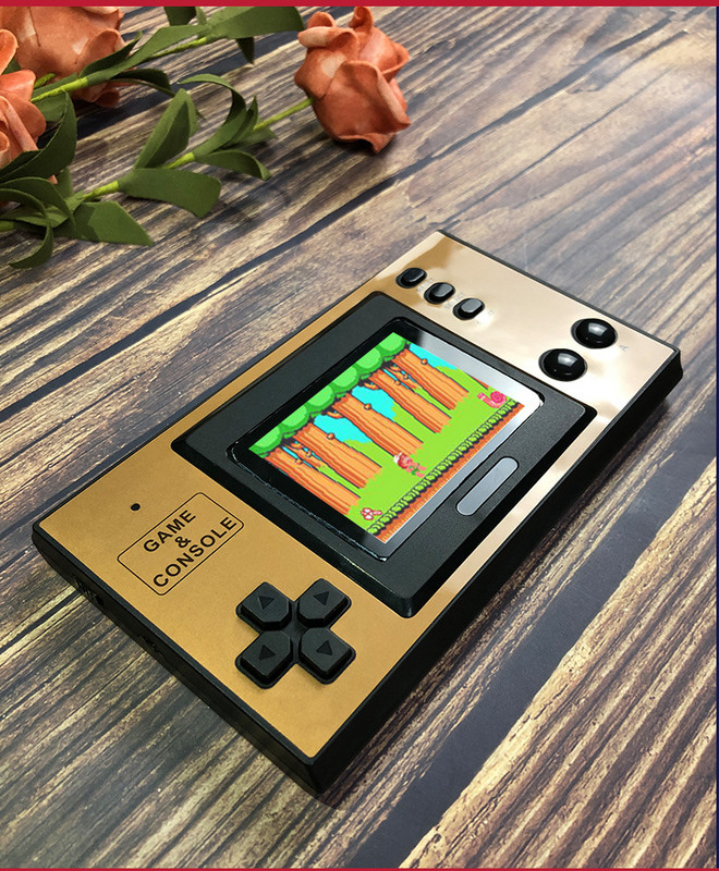 Mini Gb35 Nostalgic retro delninė žaidimų konsolė su įmontuotu 1000 8 bitų Nes Classic žaidimų projekciniu ekranu dvigubo mūšio žaidimas