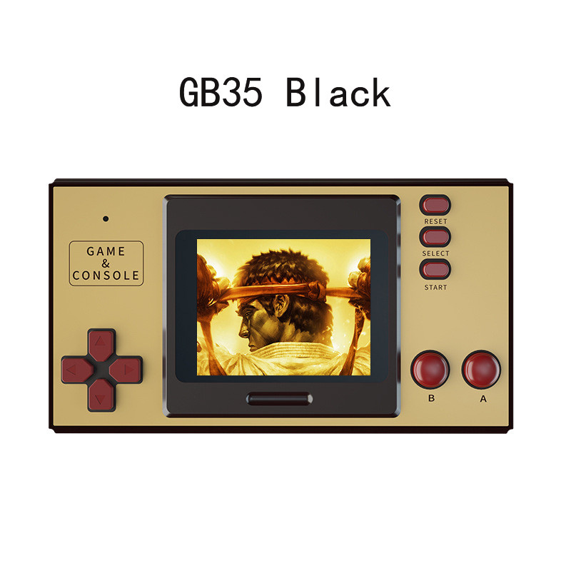 Mini Gb35 Nostalgic retro delninė žaidimų konsolė su įmontuotu 1000 8 bitų Nes Classic žaidimų projekciniu ekranu dvigubo mūšio žaidimas