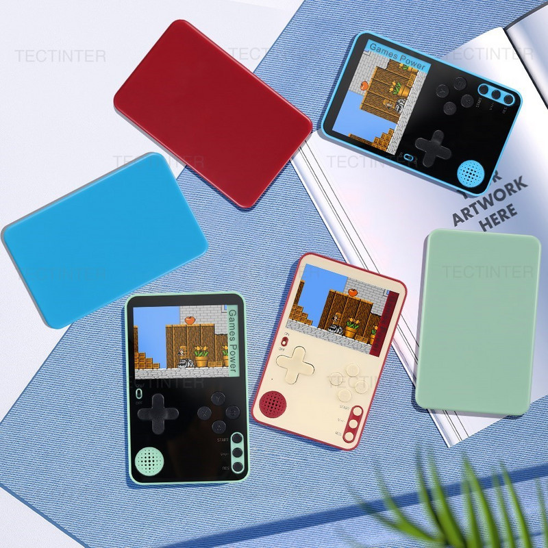 Ultra vékony K10 Retro videojáték-konzol, beépített 500 klasszikus játékok hordozható mini kézi játéklejátszó Game Boy