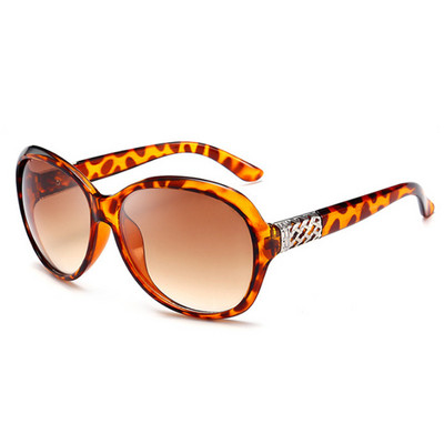 Ochelari de soare supradimensionați în stil vintage pentru femei Ochelari de soare retro ovali pentru femei, designer de marcă, oglindă clasică cu gradient