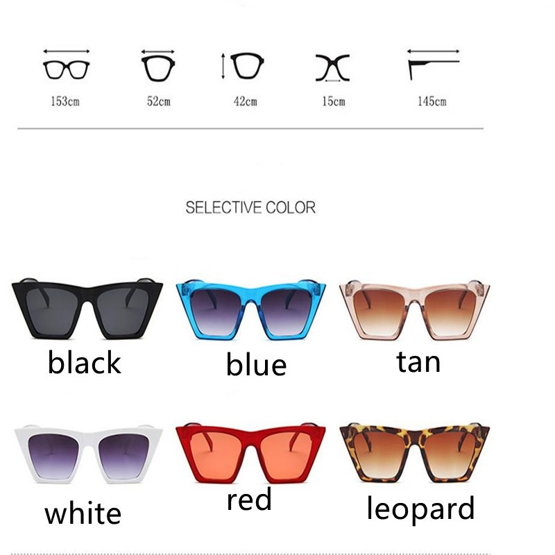 Naiste uued kassisilmade päikeseprillid Unisex Retro kandilise raamiga ülisuured prillid prillid UV400 varjud prillid reisi silmade kaitse