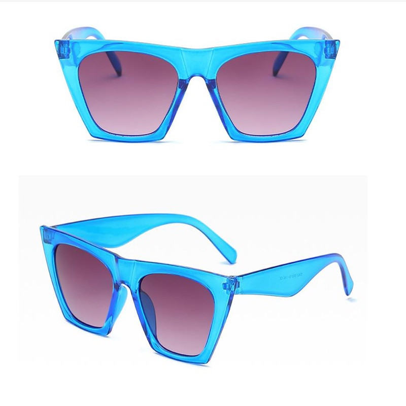 Naiste uued kassisilmade päikeseprillid Unisex Retro kandilise raamiga ülisuured prillid prillid UV400 varjud prillid reisi silmade kaitse