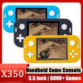 X350 3,5 colio IPS HD ekranas Integruotas 6800+ žaidimų delninis žaidimų grotuvas Retro vaizdo žaidimų konsolė, skirta GBA/GBC/MD/FC emuliatoriams