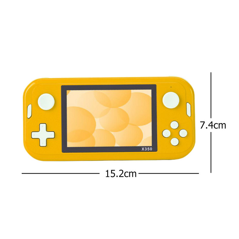 X350 3,5-tolline IPS HD ekraan Sisseehitatud 6800+ mängud pihuarvutiga mängumängija Retro-videomängukonsool GBA/GBC/MD/FC emulaatorite jaoks