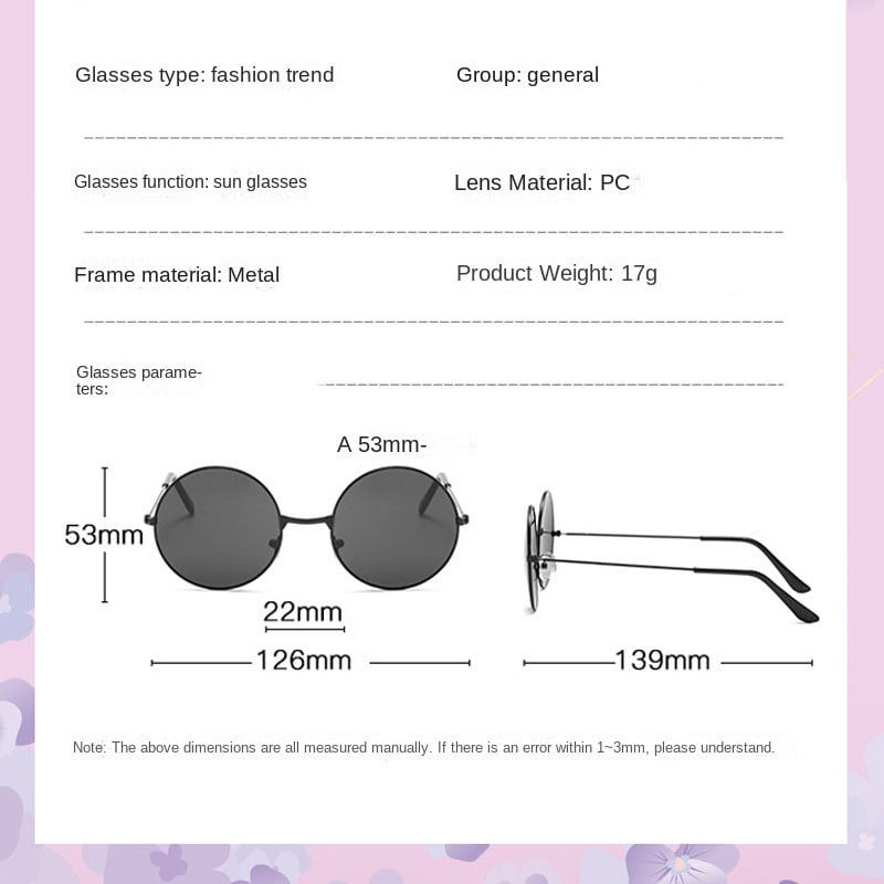 Δημοφιλή Fishing Leisure Στρογγυλά μεταλλικά ανδρικά γυαλιά ηλίου Ρετρό vintage γυαλιά ηλίου για άνδρες γυναίκες 2022 Fashion Eyewear Γυαλιά ηλίου UV400