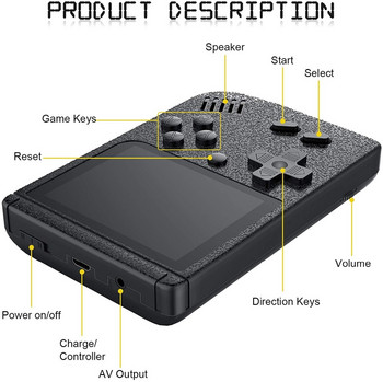 2022 Ретро ръчна мини преносима конзола за видеоигри Super Mary Handheld Player Machine Детски подарък