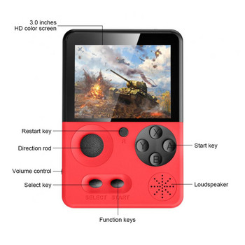 T3 Joystick Game Console Double 3 Inch 500 In One Retro Video Handheld Game Player Portable Game Console For Children Gift