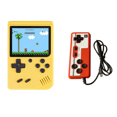 Nostalgiline retro kaasaskantav mini-pihumängukonsool 8-bitine 3,0 tolli värviline LCD taskuvideomängumängija Sisseehitatud 500 mänguga Kid Gift