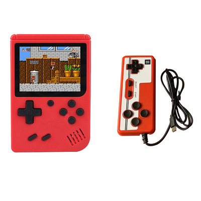 Nostalgiline retro kaasaskantav mini-pihumängukonsool 8-bitine 3,0 tolli värviline LCD taskuvideomängumängija Sisseehitatud 500 mänguga Kid Gift