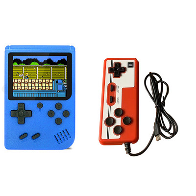 Nostalgiline retro kaasaskantav mini-pihumängukonsool 8-bitine 3,0 tolli värviline LCD taskuvideomängumängija Sisseehitatud 500 mänguga Kid Gift
