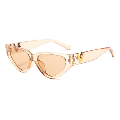 Naiste vanaaegsed kassisilmade päikeseprillid 2023. Mood Luksuslikud V kaubamärgiga päikeseprillid Naiste prillid UV400 gafas de sol mujer